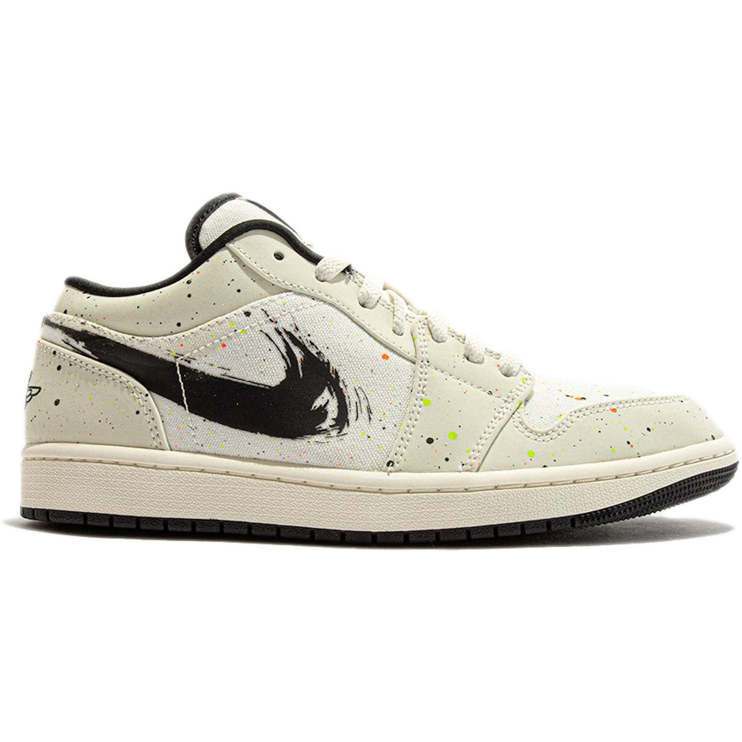 Jordan 1 Low SE Paint Splatter (GS) (DH3295100)