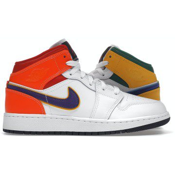 Jordan 1 Mid Alternate Multi-Color (GS) (554725-128)