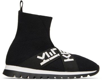 Kenzo Kids Black Sock Sneakers (K59034)