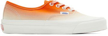Vans Orange & White OG Authentic L Sneakers (VN0A4BV9B4S1)