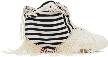Saint Laurent White Smith High-Top Sneakers (68609304GAB)