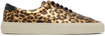 Saint Laurent Yellow Venice Low-Top Sneakers (689072AAAJY)