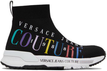 Versace Jeans Couture White Dynamic Logo Sneakers (E72VA3SA2EZS016)