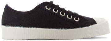 Spalwart Black Linen Special Low Sneakers (34031109999)