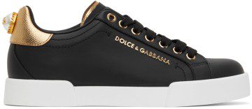 Dolce & Gabbana White Portofino Sneakers (CK1602 AN298)