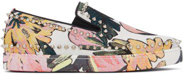 Christian Louboutin Multicolor Pik Boat Sneakers (1220625)