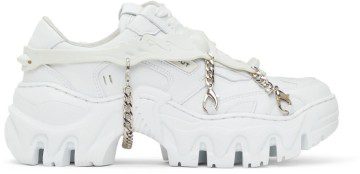 Rombaut White Beyond Leather Boccaccio II Harness Sneakers (S22-B-010)