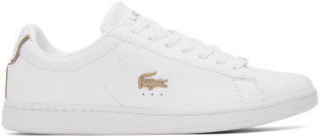 Lacoste White Carnaby Sneakers (41SMA0006)