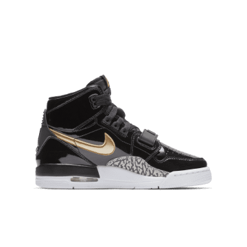 Jordan Legacy 312 Black Gold Patent (GS) (AT4040-007)