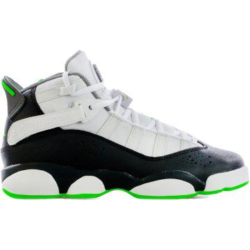 Jordan 6 Rings White Black Green (GS) (323419-130)