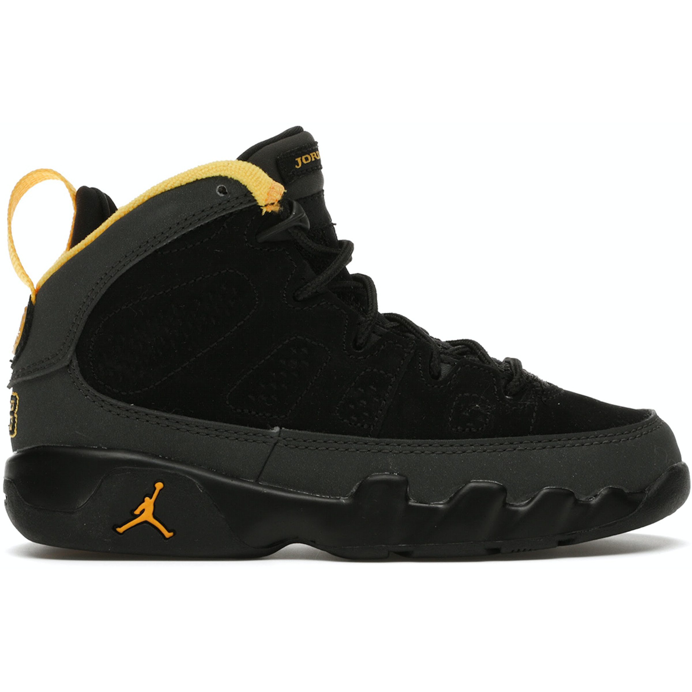 Jordan 9 Retro Dark Charcoal University Gold (PS) (401811-070)