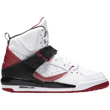 Jordan Flight 45 High White Red Black (GS) (524865-130)
