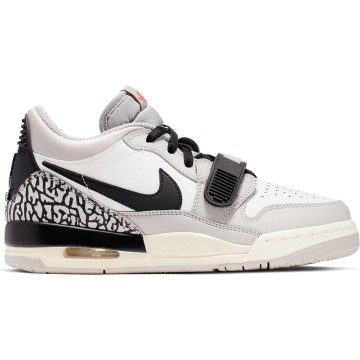 Jordan Legacy 312 Low Tech Grey Fire Red Black (GS) (CD9054-101)