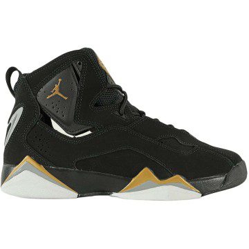 Jordan True Flight Black Metallic Gold (GS) (343795-070)