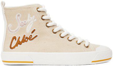 See by Chloé Beige Aryana Sneakers (SB37112A 14272)