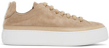 Max Mara Beige Suede Tamila Sneakers (47610526600 123)