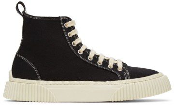 AMI Alexandre Mattiussi Black Ami de Cœur High Sneakers (A21S404.961)