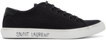 Saint Laurent Black Malibu Low Sneakers (606408GUZ20)
