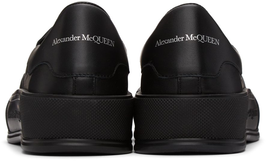 Alexander McQueen Black Deck Skate Plimsoll Sneakers (654595WHZT8)