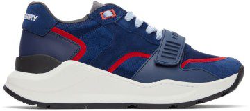 Burberry Blue & Red Ramsey Sneakers (8045534)