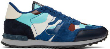 Valentino Garavani Blue Camouflage Rockrunner Sneakers (XY2S0723TCC)