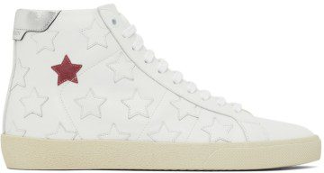 Saint Laurent Court Classic SL/06 Metallic California High-Top Sneakers (67290600ND0)