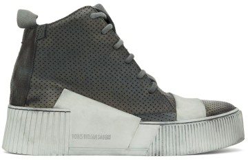 Boris Bidjan Saberi Grey Bamba 1.1 High Top Sneakers (291-SS2200B1000000SM-0025)