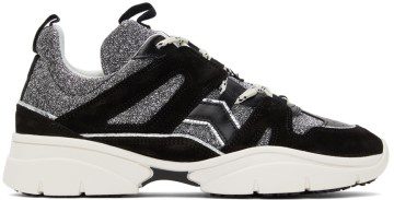 Isabel Marant Lurex & Suede Kindsay Sneakers (21HBK0052-21H019S)