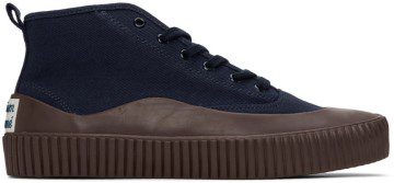 Maison Kitsuné Navy Bold Sole Sneakers (HU04736WW0042)