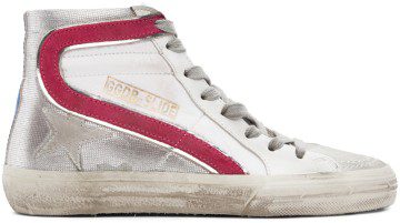 Golden Goose Pink & Silver Slide Sneakers (F00116.F001050.80806)