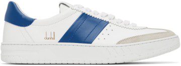 Dunhill White & Blue Court Legacy Sneakers (DU22R1340D3122)