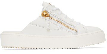 Giuseppe Zanotti White Gail Cut Sneakers (RS10043 88912)