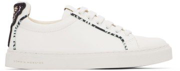 Sophia Webster White Leather Butterfly Sneakers (SSS22108)