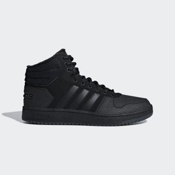 adidas Hoops 2.0 Mid Core Black / Core Black / Carbon (B44621)