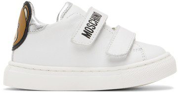 Moschino Baby White Teddy Sneakers (71686)