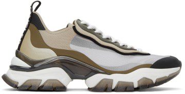 Moncler Beige & Khaki Leave No Trace Light Sneakers (4M732 – 00 – 02SR3)