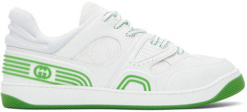 Gucci Green & White Basket Sneakers (698785 2SHG0)