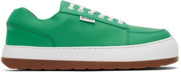 Sunnei Yellow Leather Dreamy Low Sneakers (SS22CSHODRE LL)