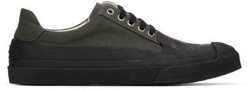 Dries Van Noten Khaki Canvas Low-Top Sneakers (MS27/131 QU620)