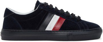 Moncler Navy Suede New Monaco Sneakers (F209A4M7144001A96)