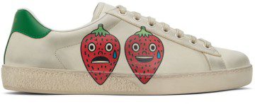 Gucci Off-White Strawberry Ace Sneakers (699290 AYO10)