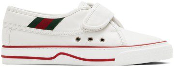 Gucci White ‘Gucci Tennis 1977’ Sneakers (694741 17L10)