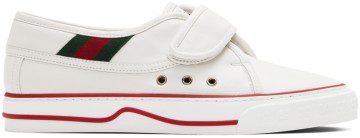 Gucci White ‘Gucci Tennis 1977’ Sneakers (694744 17L10)