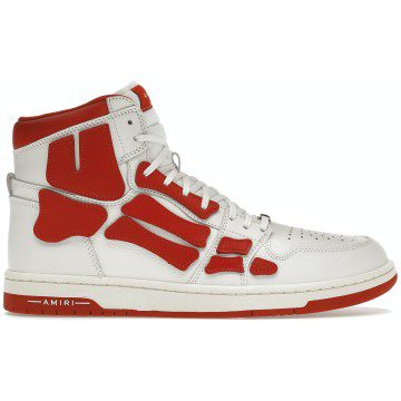 AMIRI Skel Panelled High Top White Red (MFS002-124)