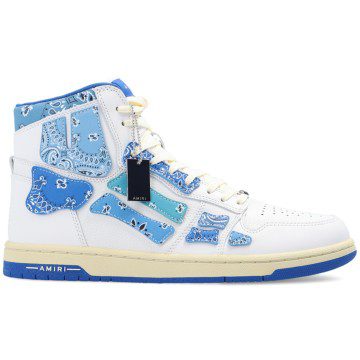 AMIRI Skel Top Hi Bandana White Blue (PS22MFS016-420)