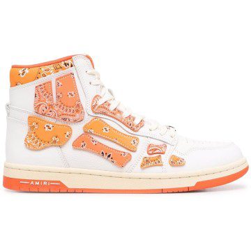AMIRI Skel Top Hi Bandana White Orange (PS22MFS016-665)