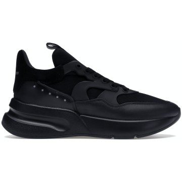 Alexander McQueen Oversized Runner Black Silver (604281WHXI11081)