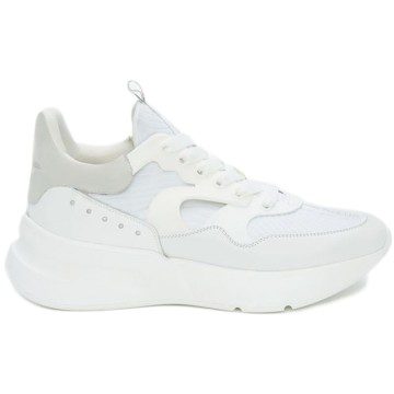 Alexander McQueen Oversized Runner White Silver (604281WHXI19071)