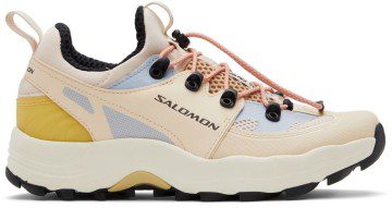Salomon Beige & Blue Raid Wind Sneakers (415907)