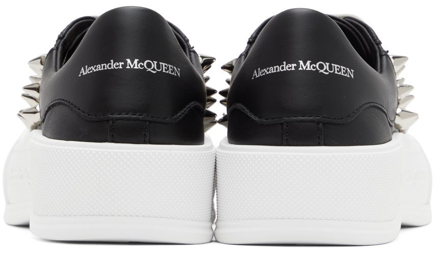 Alexander McQueen Black & White Deck Plimsoll Sneakers (708083WHT9K)